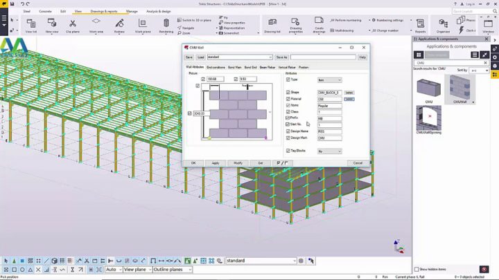 Create Wall Cladding in Tekla Structures
