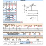 Isolated Foundation Calculation Spreadsheet