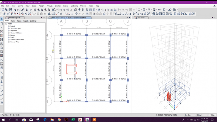 10 Storied Building Design in Etabs – (Part 03)