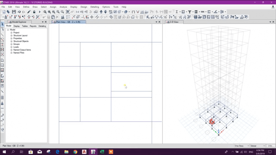 10 Storied Building Design in ETABS (Part 02)