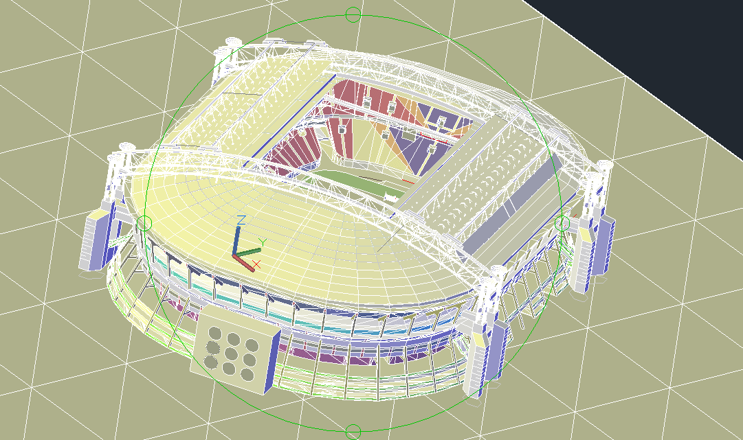 Amsterdam Arena Stadium Free 3D Drawing