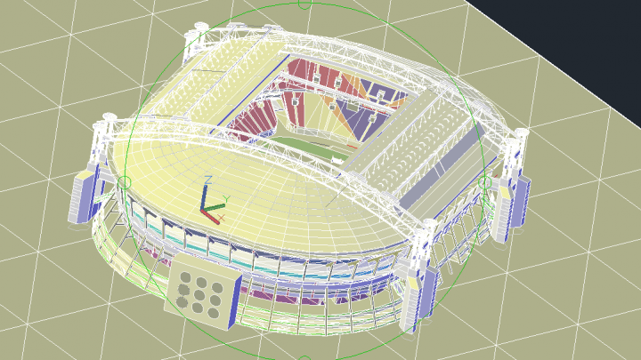 Amsterdam Arena Stadium Free 3D Drawing