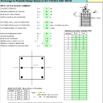 Anchorage to Pedestal Design Spreadsheet