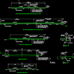 Autocad Details of Road and Car Parking Sections