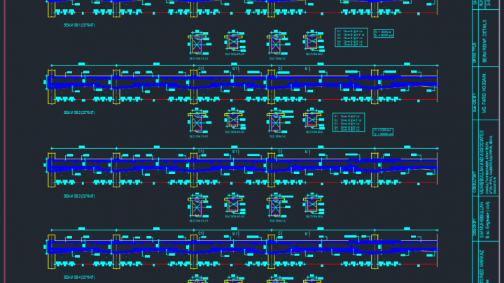 Beam Reinforcement Details Free DWG