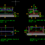 Bridge Abutment Details Autocad Drawing