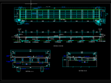 Bridge Layout Plan, Elevation and Cross section details Autocad Drawing