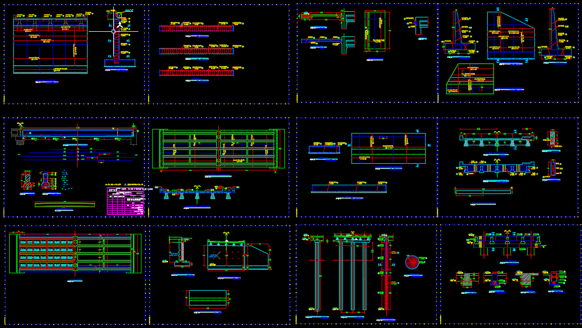 Concrete Bridge Reinforcement Details Autocad Drawing