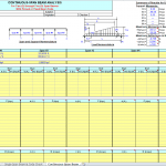 Continuous Span Beam Analysis Spreadsheet