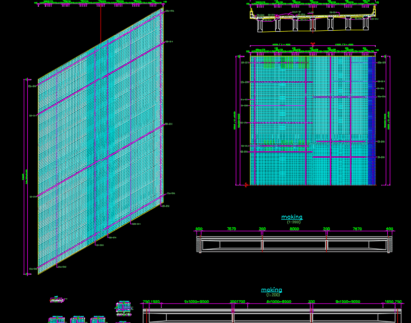 Deck Slab Reinforcement Details Autocad Drawing