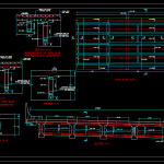 Deck Slab and Diaphragm Reinforcement Autocad Drawing