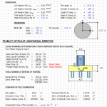 Design of 2-Column Bent Pier on Bored Pile Foundation Spreadsheet