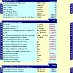 Design of Beam Spreadsheet