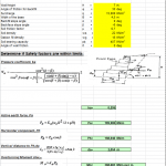 Design of Gabion Wall Spreadsheet