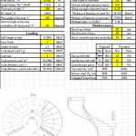 Design of Helicoidal Stair Spreadsheet