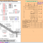 Design of Stair Case with Central Stringer Beam Spreadsheet