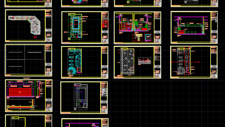 Factory Layout and perspectives Free Drawing