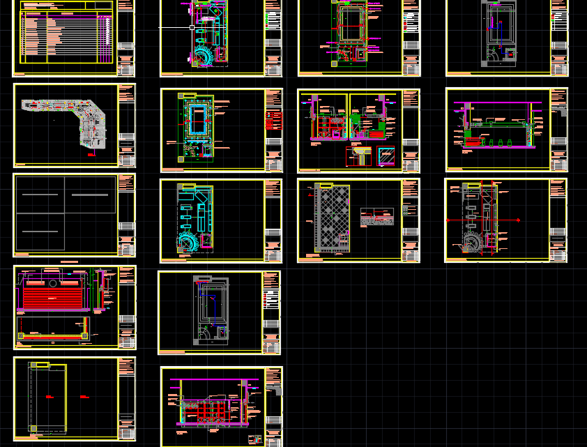 Factory Layout and perspectives Free Drawing