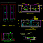 Fuel Tank Details Autocad Drawing