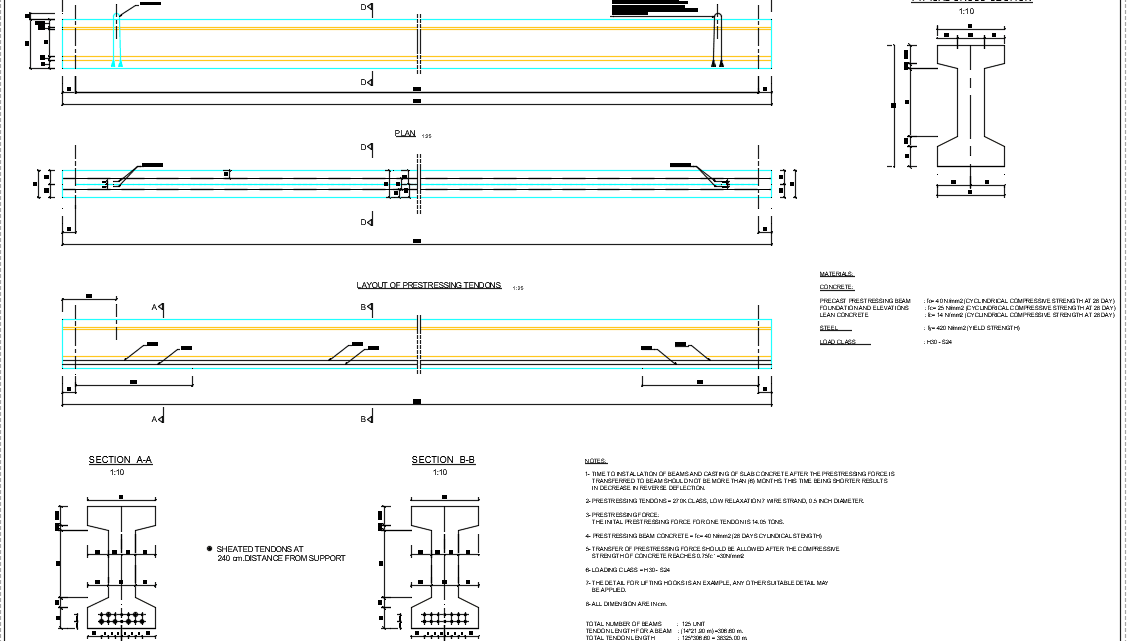 Girder Framework Plan Free Drawing