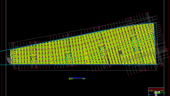 Ground Floor Framing Plan Autocad Drawing