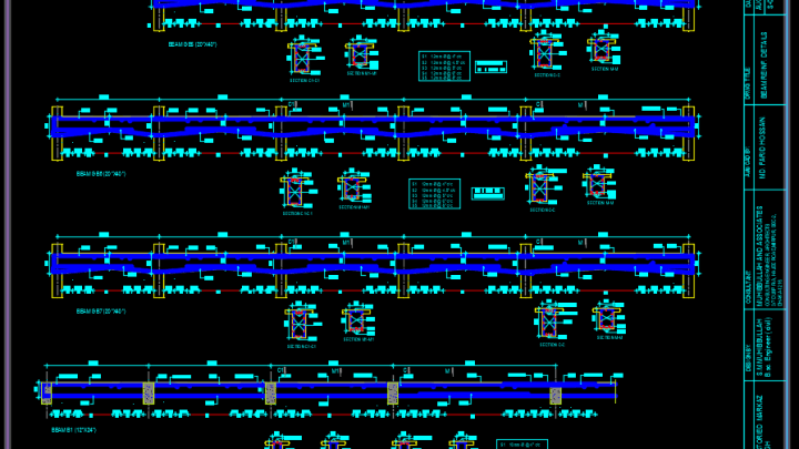 Large Precast Pile Sample Autocad Drawing