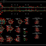 Multilevel Water Intake Reinforcement Autocad Drawing