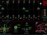 Pile Head Arrangement Plan Autocad Drawing