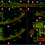 Precast Beams Reinforcement Autocad Drawing