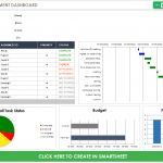 Project Management Dashbord Free Template