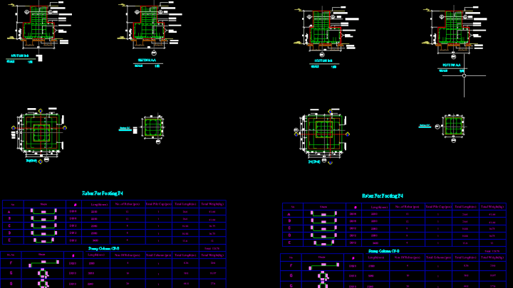 Rebar Foundation details Free Drawing