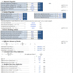 Rectangular Section Deflection Check to ACI-318M-02 Spreadsheet