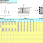 Rectangular Spread Footing – Pier Analysis Spreadsheet