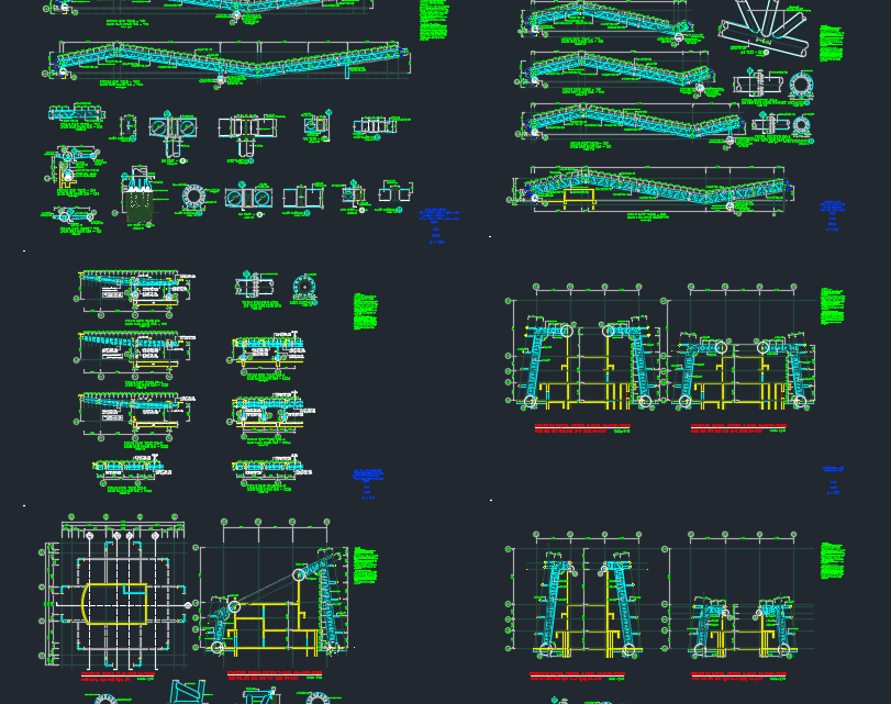 Roof Truss Structure Free Drawing