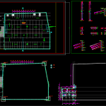 Soil Retaining Piles Layout Autocad Drawing