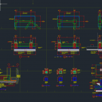 Steel Foundation details Free drawing