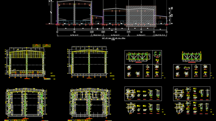 Steel Frame Details Free Drawing