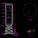 Steel Silo Autocad Drawing