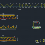 Steel Truss Bridge Free Drawing