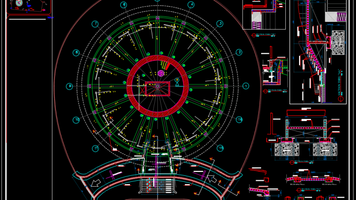 Structural Ground Floor Details Autocad Drawing