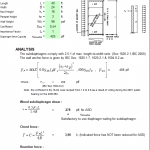 Subdiaphragm Design Spreadsheet