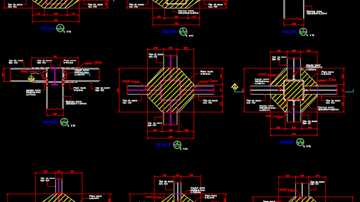 Web Girder Anchorage Autocad Free Drawing