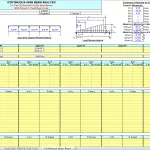 Continuous Span Beam Analysis Spreadsheet
