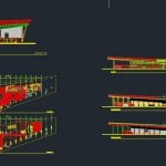 Airport Layout plan and elevation Autocad Drawing