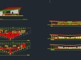 Airport Layout plan and elevation Autocad Drawing