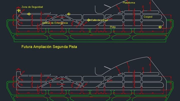 Airport Runway Design Autocad Drawing