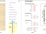 Axial and Lateral Load Piles Excel Sheet