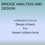 Design of piers For Vessel collision force