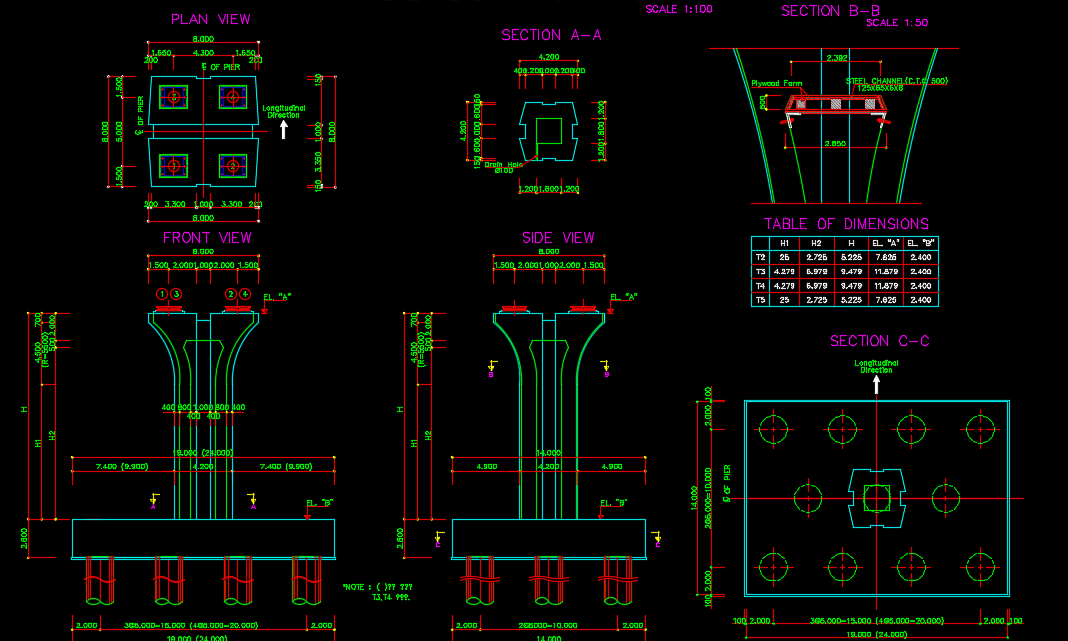 General Drawing Of Pier