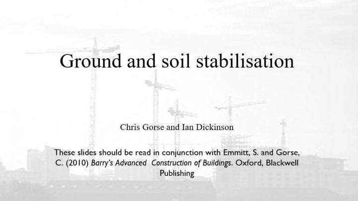 Ground and Soil Stabilisation Presentation